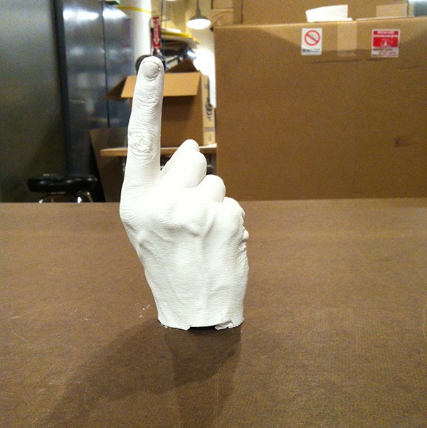 Casted hand